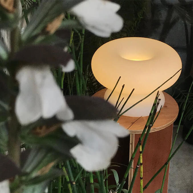 Danish Mushroom Glass Table Lamp for Living Room | Havora Designer Lighting