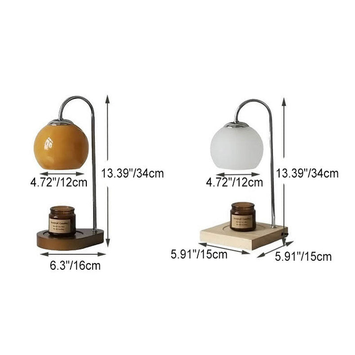 Wood &amp; Glass Table Lamp, Modern Simple Design for Living Room | Havora Lighting