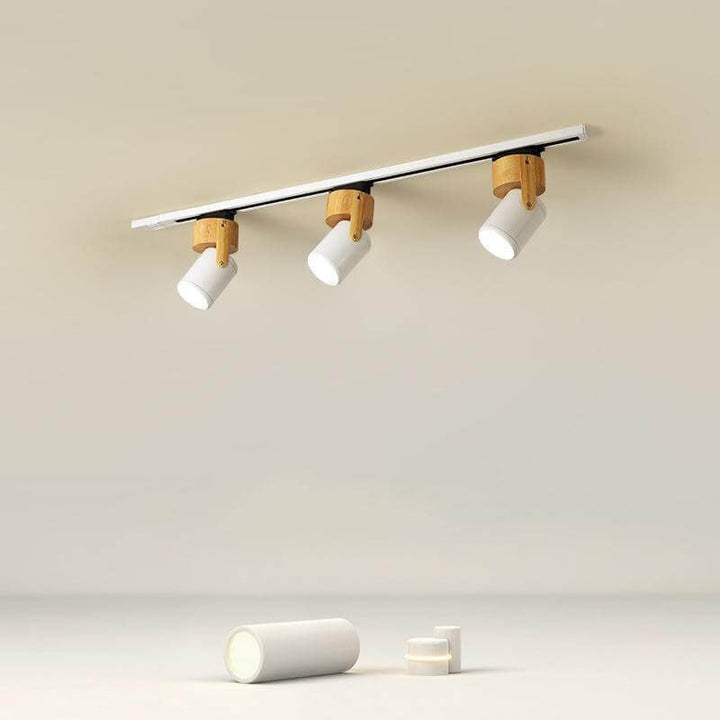Modern Minimalist Hardware Long Spotlight Track Light 1/3 Light LED Flush Mount Ceiling Light For Living Room &amp; Bedroom