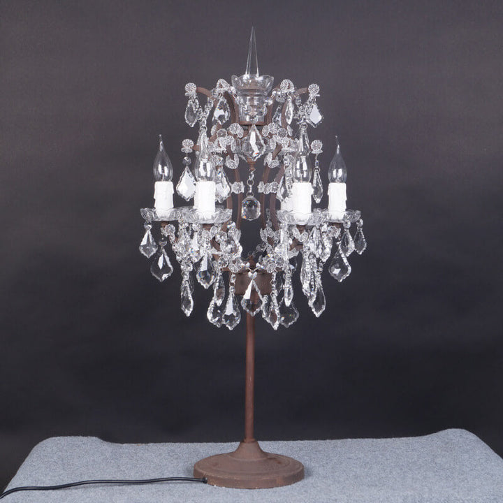 Crystal Table Lamp, Traditional Vintage Candelabra Design for Living Room | Havora Lighting