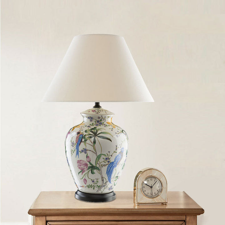 Modern Retro Table Lamp in Copper &amp; Ceramic — Living Room Lighting | Havora