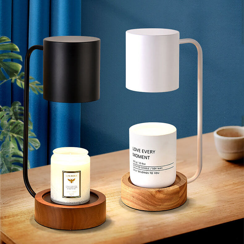 Wood &amp; Metal Table Lamp, Japanese Minimalist Design for Bedroom | Havora Lighting