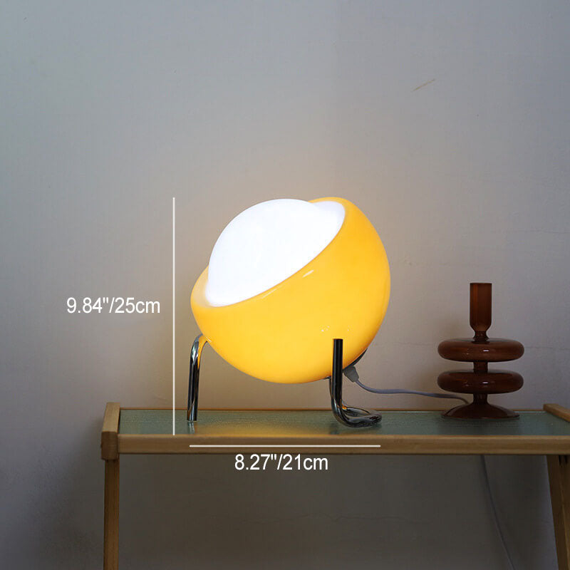 Glass &amp; Iron Table Lamp, Contemporary Nordic Design for Bedroom | Havora Lighting