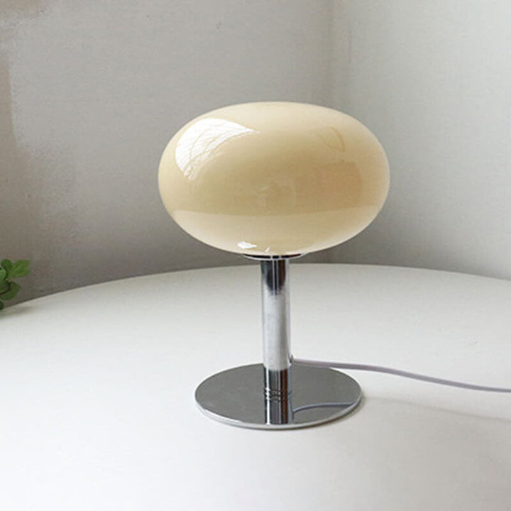 Iron &amp; Glass Table Lamp, Contemporary Nordic Design for Bedroom | Havora Lighting