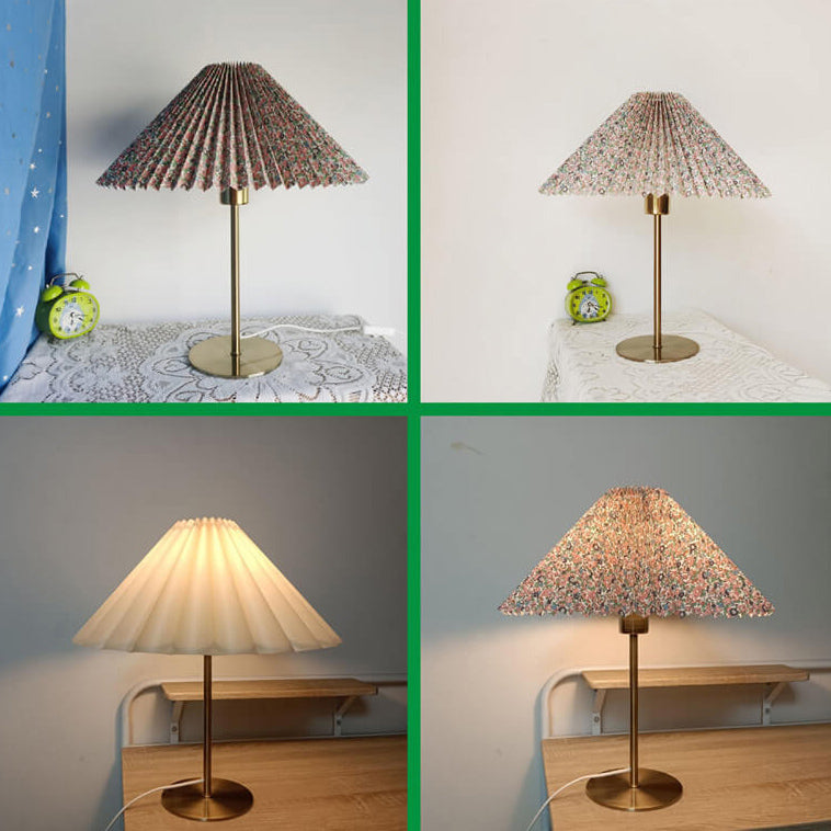 Retro Nostalgic Metal &amp; Fabric Table Lamp for Living Room | Havora Designer Lighting