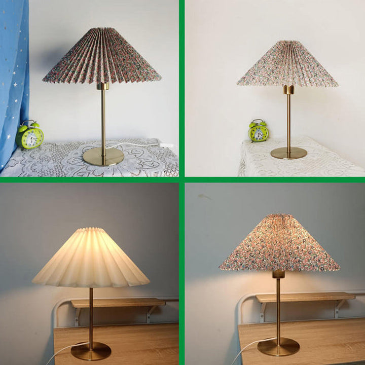 Retro Nostalgic Metal &amp; Fabric Table Lamp for Living Room | Havora Designer Lighting