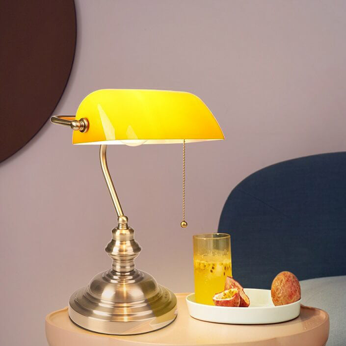 Glass &amp; Metal Table Lamp, Retro Industrial Design for Living Room | Havora Lighting