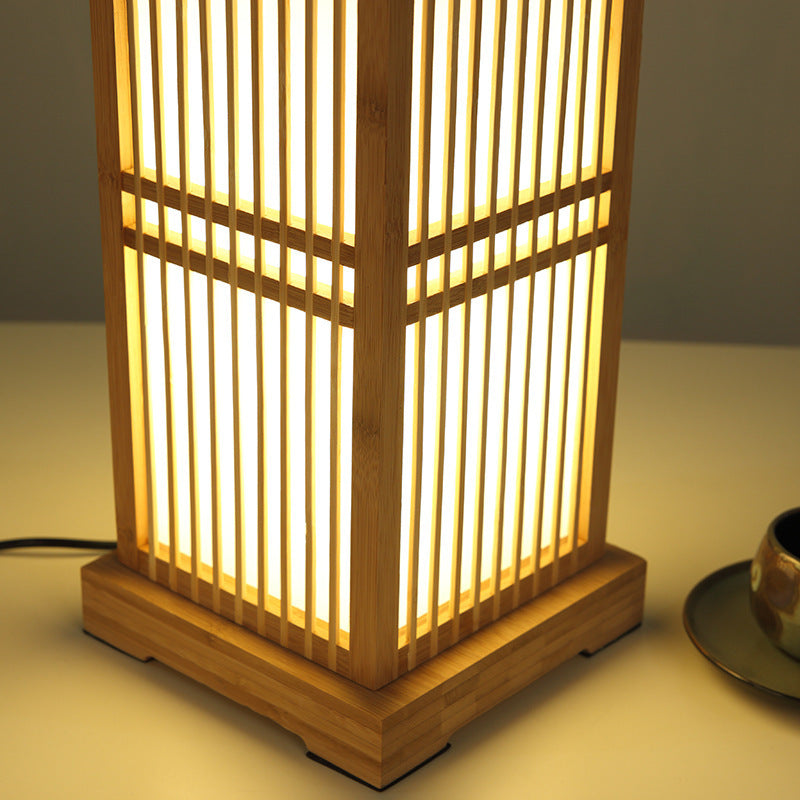 Traditional Japanese Bamboo Table Lamp for Bedroom | Havora Designer Lighting