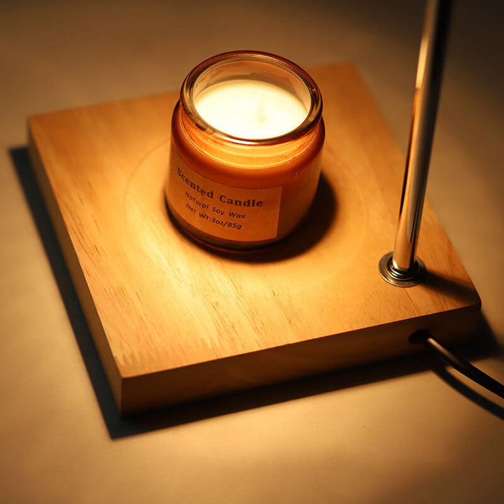 Wood &amp; Glass Table Lamp, Modern Simple Design for Living Room | Havora Lighting
