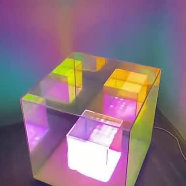 Modern RGB Acrylic Table Lamp for Gaming Room | Havora Designer Lighting
