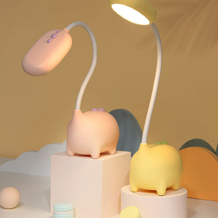 Cartoon Dinosaur Desk Lamp in PP — Kids Study Lighting | Havora