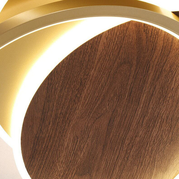 Modern Nordic  Wrought Iron Round Circular LED Flush Mount Lighting for Living Room