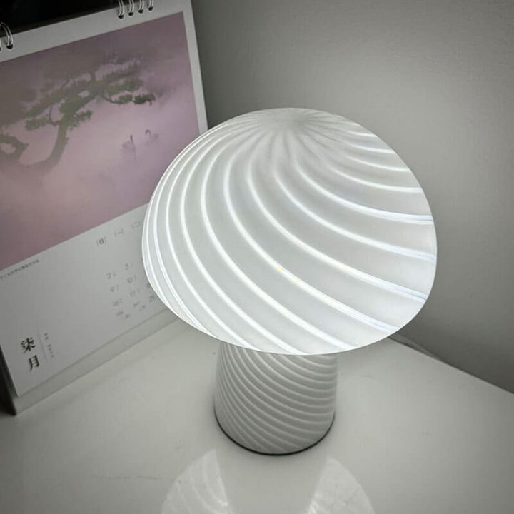 Glass Table Lamp, Modern Minimalist Mushroom Design for Bedside | Havora Lighting