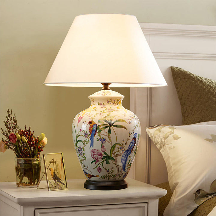 Modern Retro Table Lamp in Copper &amp; Ceramic — Living Room Lighting | Havora