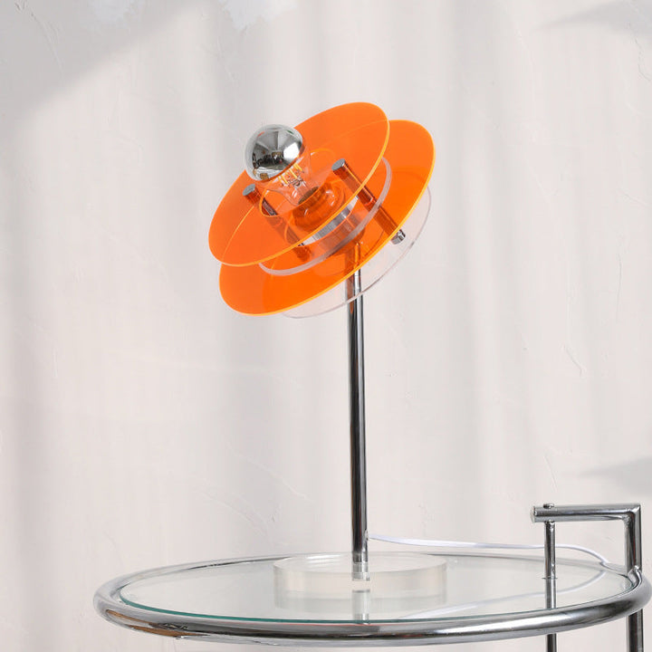 Modern Acrylic Space Saucer Design 1-Light Table Lamp