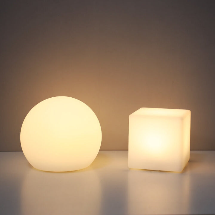 Creative Geometric Night Light in PE — Bedside Lighting | Havora