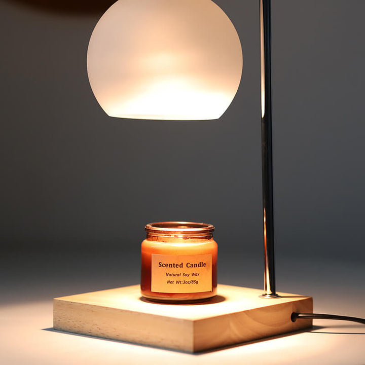 Wood &amp; Glass Table Lamp, Modern Simple Design for Living Room | Havora Lighting