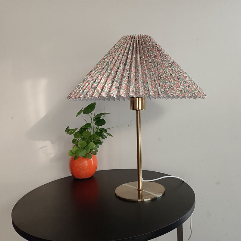 Retro Nostalgic Metal &amp; Fabric Table Lamp for Living Room | Havora Designer Lighting