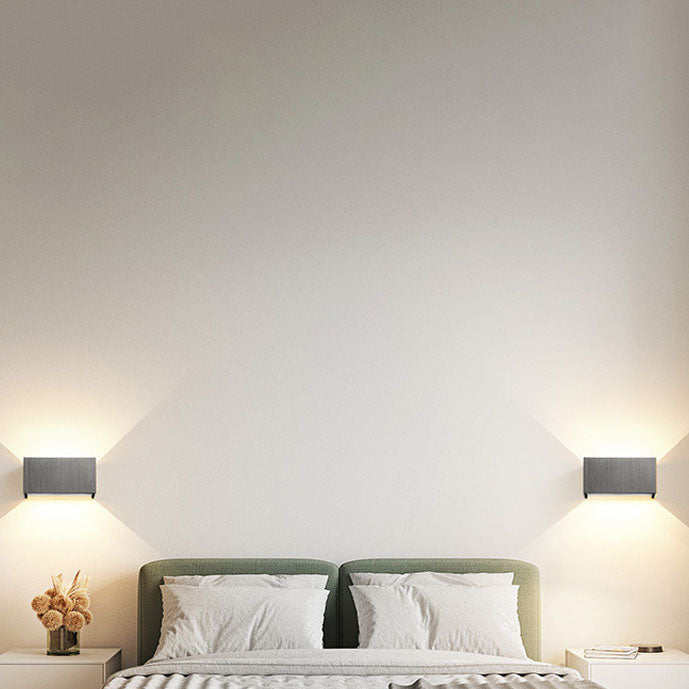 Modern Minimalist Aluminum Square Flat Adjustable Beam LED Reading Wall Sconce Lamp For Entryway