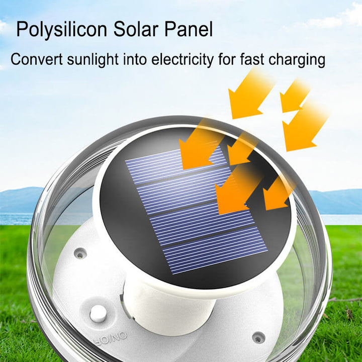 Modern Round Outdoor Waterproof Solar LED Water Drift Light