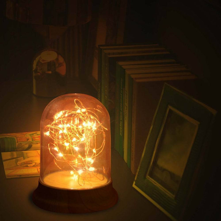 Contemporary Creative ABS PC Fire Tree Night Light USB LED Table Lamp For Bedroom