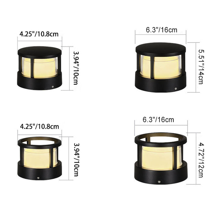 Industrial Waterproof Aluminum Cylinder LED Outdoor Lawn Landscape Light