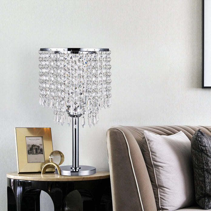 Decorative Minimalist Crystal 1-Light Table Lamp