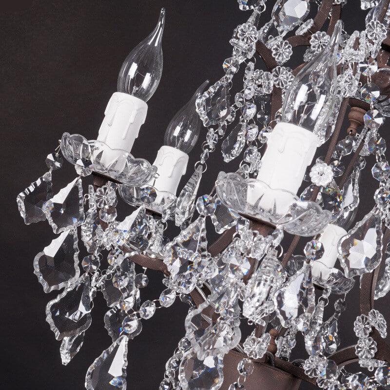 Crystal Table Lamp, Traditional Vintage Candelabra Design for Living Room | Havora Lighting