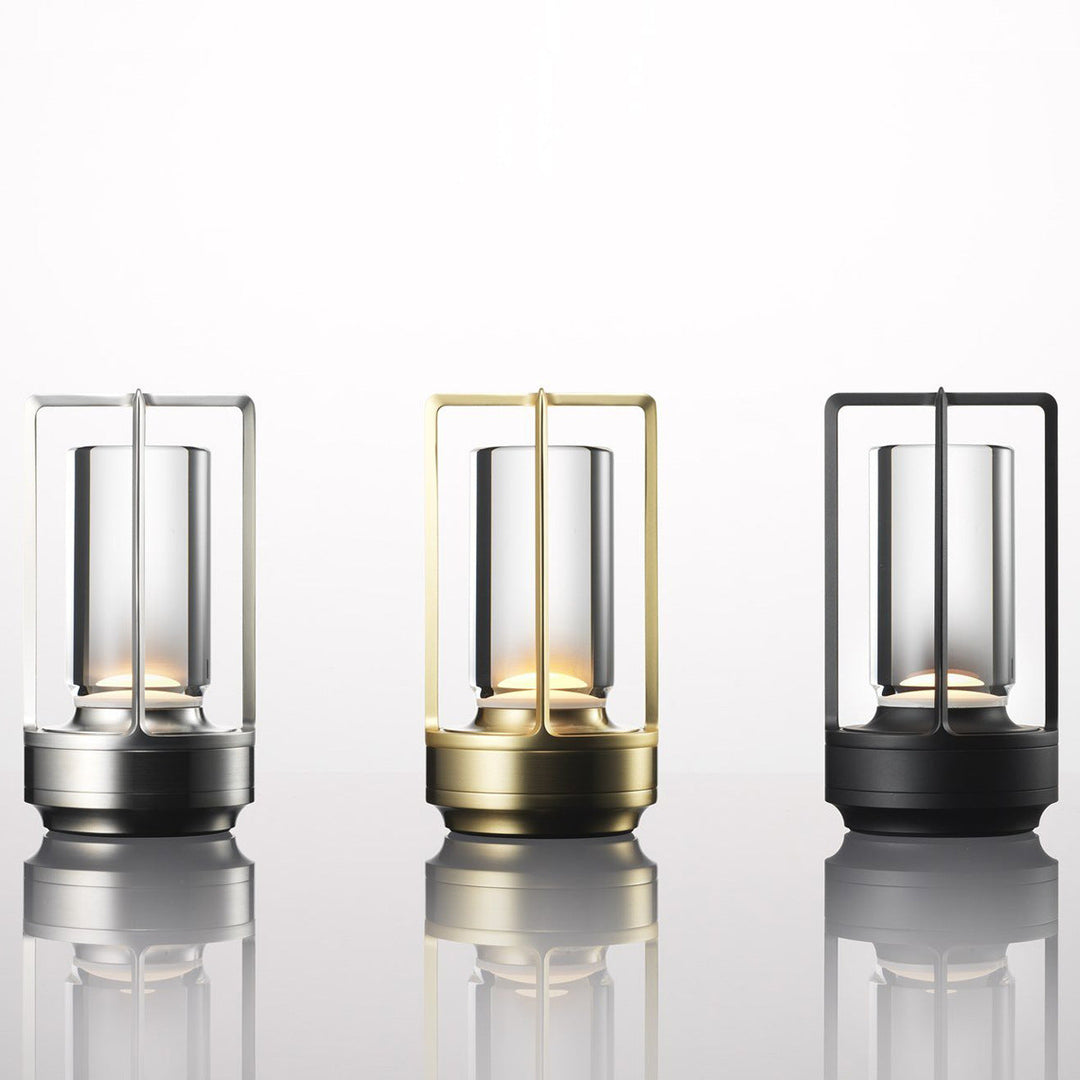 Aluminum, Acrylic &amp; Brass Night Light, Nordic Vintage Design for Bedside | Havora Lighting