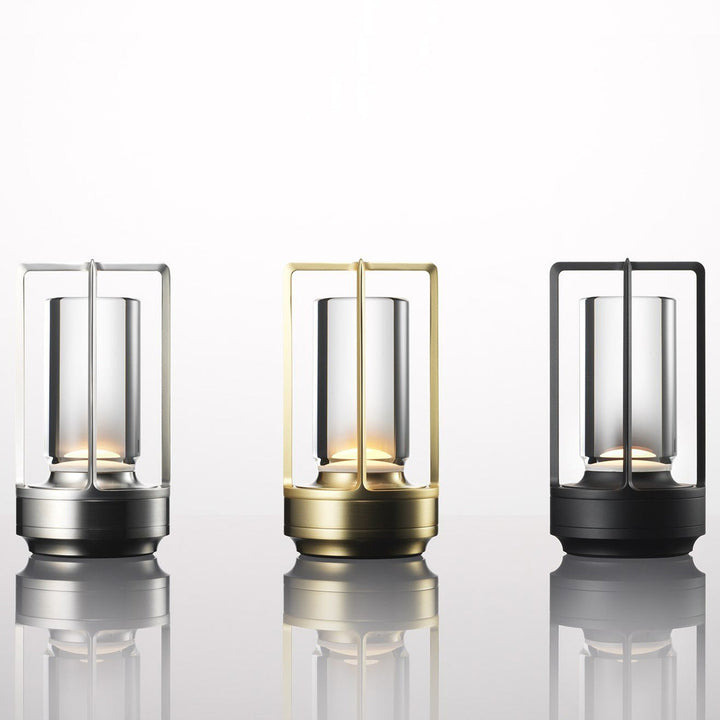 Aluminum, Acrylic &amp; Brass Night Light, Nordic Vintage Design for Bedside | Havora Lighting