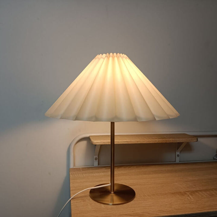 Retro Nostalgic Metal &amp; Fabric Table Lamp for Living Room | Havora Designer Lighting