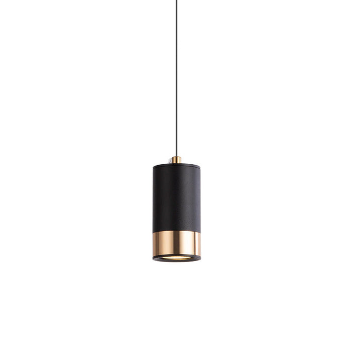 Modern Minimalist Column Iron Mini 1-Light Pendant Light For Living Room