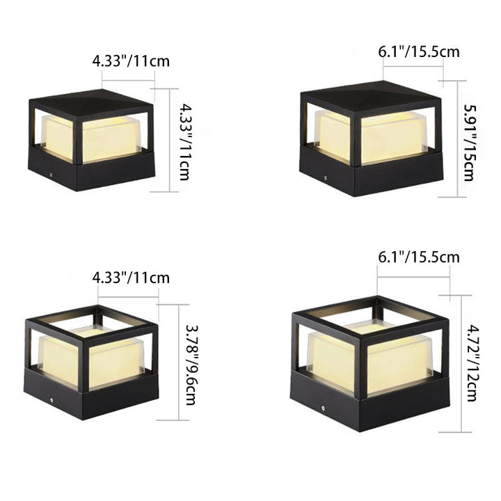 Industrial Waterproof Aluminum Cylinder LED Outdoor Lawn Landscape Light