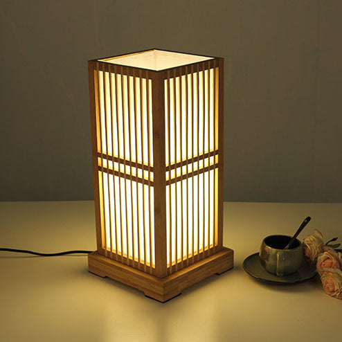 Traditional Japanese Bamboo Table Lamp for Bedroom | Havora Designer Lighting