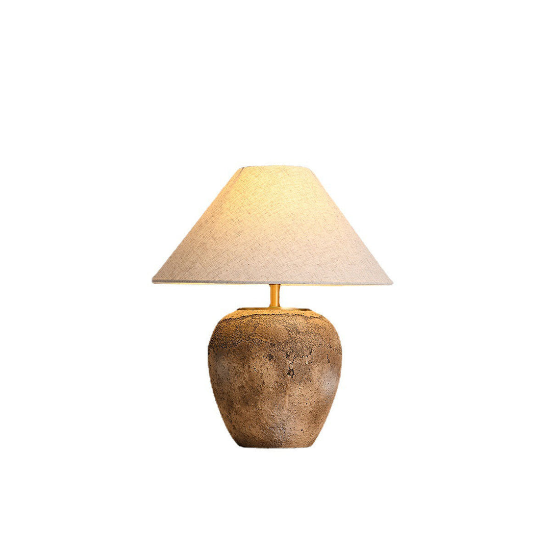Shabby Chic Ceramic &amp; Fabric Table Lamp for Bedroom | Havora Designer Lighting