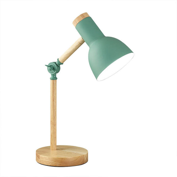 Contemporary Nordic Iron &amp; Wood Table Lamp for Study | Havora Designer Lighting