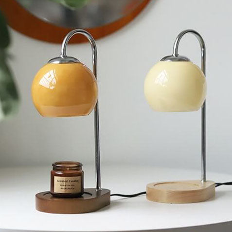 Wood &amp; Glass Table Lamp, Modern Simple Design for Living Room | Havora Lighting