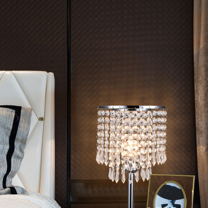 Decorative Minimalist Crystal 1-Light Table Lamp