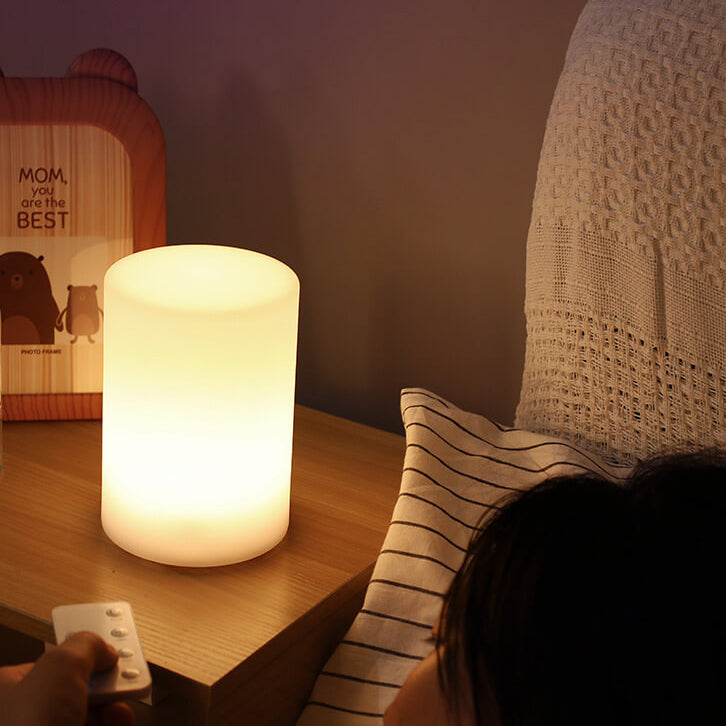 Creative Geometric Night Light in PE — Bedside Lighting | Havora