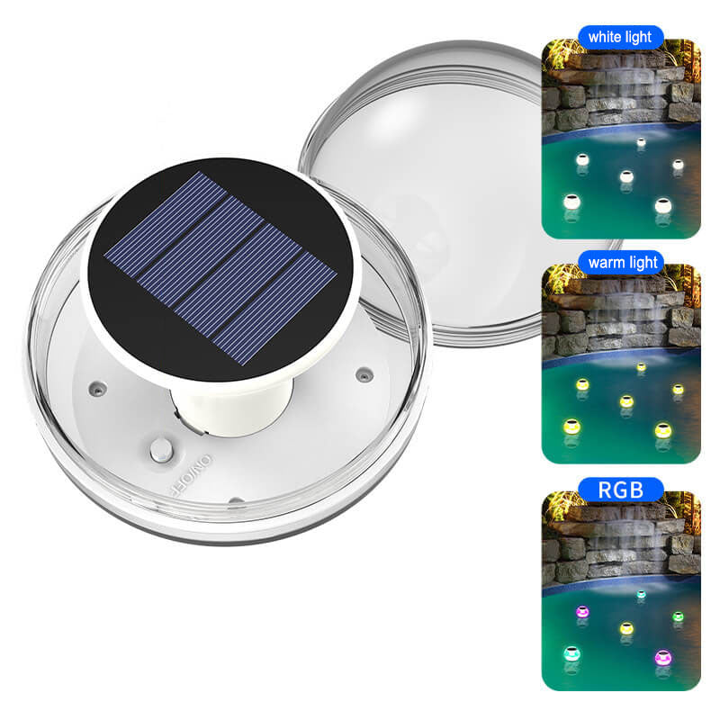 Modern Round Outdoor Waterproof Solar LED Water Drift Light