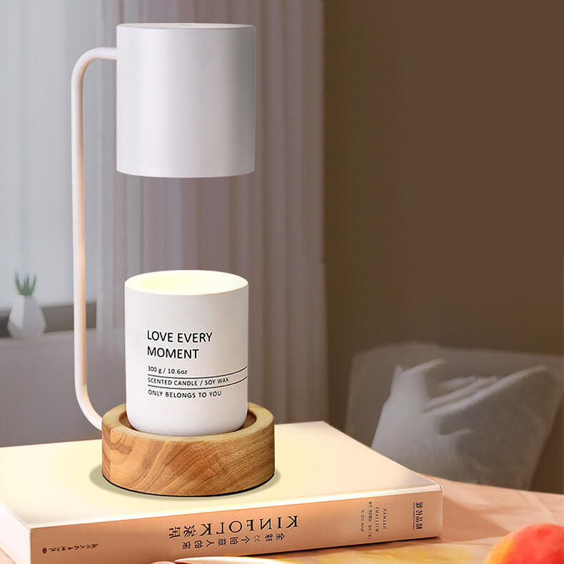 Wood &amp; Metal Table Lamp, Japanese Minimalist Design for Bedroom | Havora Lighting