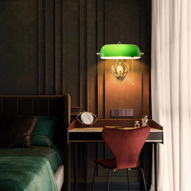 Copper &amp; Glass Wall Sconce, Contemporary Retro Design for Bedroom | Havora Lighting
