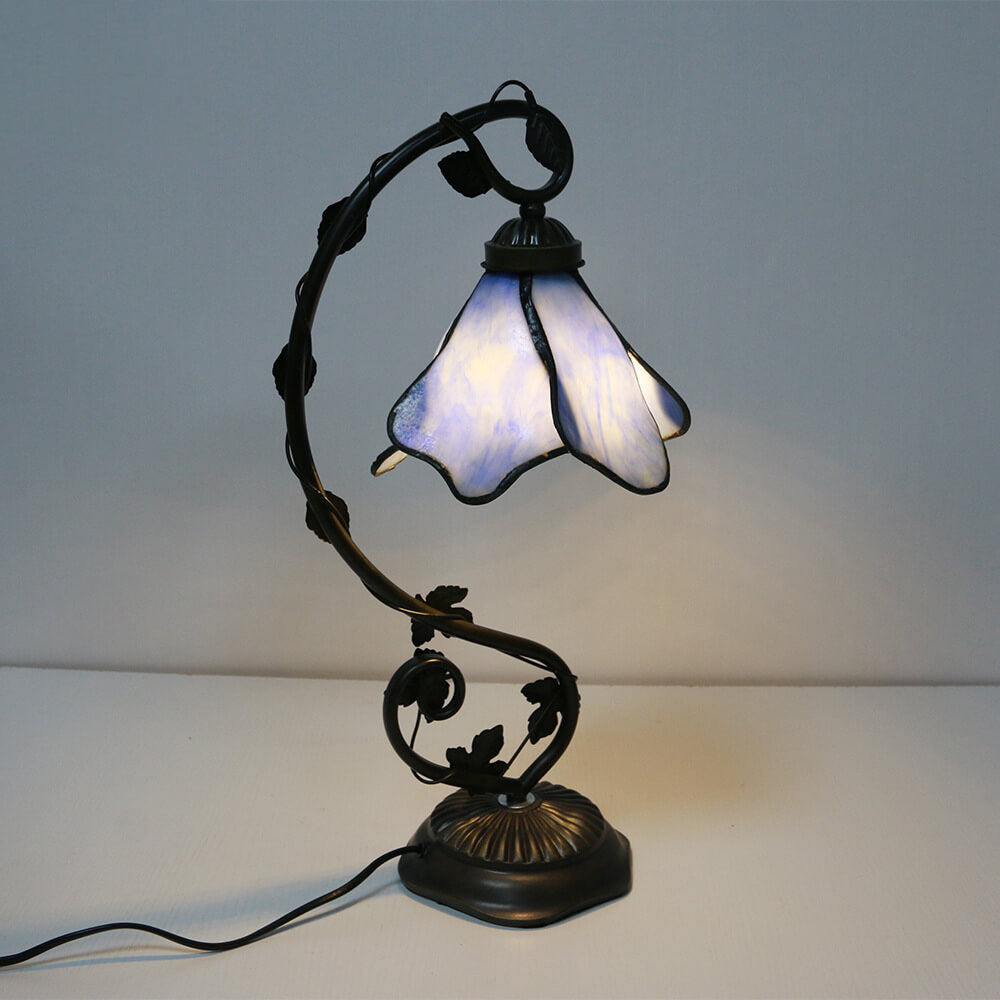 Tiffany Resin &amp; Stained Glass Table Lamp for Living Room | Havora Designer Lighting