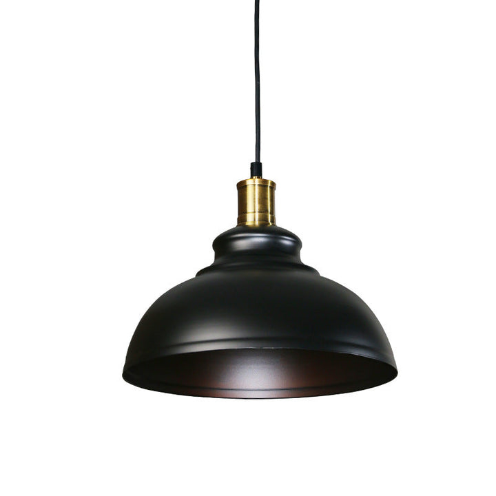 Contemporary Industrial Dome Round Pot Lid Iron 1-Light Pendant Light for Living Room