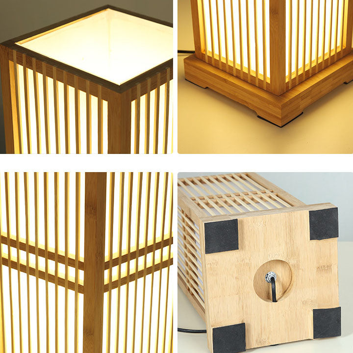 Traditional Japanese Bamboo Table Lamp for Bedroom | Havora Designer Lighting