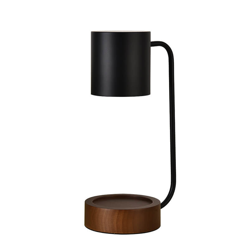 Wood &amp; Metal Table Lamp, Japanese Minimalist Design for Bedroom | Havora Lighting
