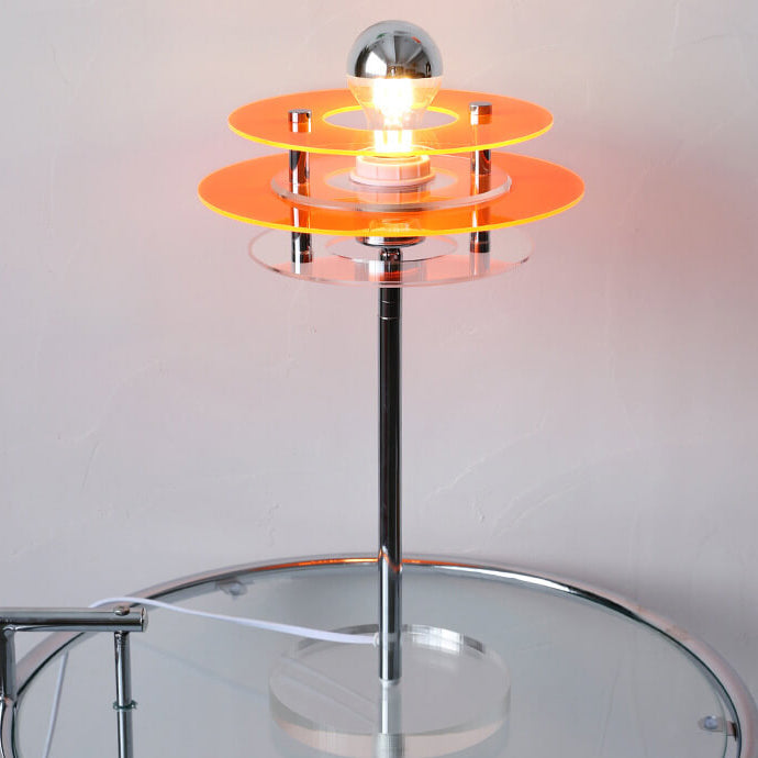 Modern Acrylic Space Saucer Design 1-Light Table Lamp
