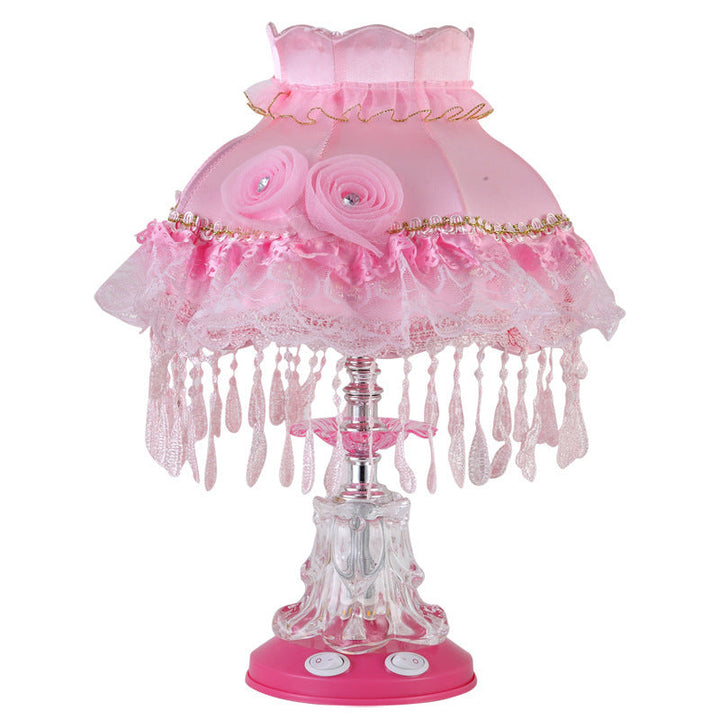 Fabric &amp; Glass Table Lamp, European Wedding Design for Living Room | Havora Lighting