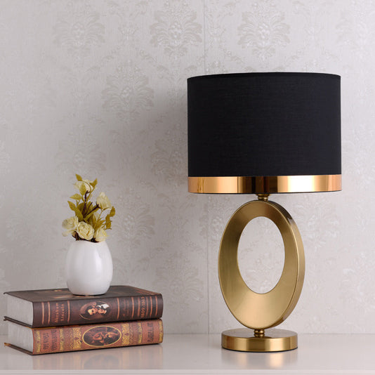 Modern Luxury Iron &amp; Fabric Table Lamp for Living Room | Havora Designer Lighting