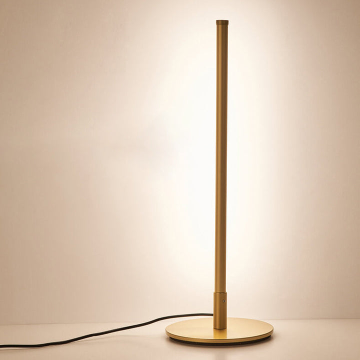 Modern Minimalist Linear Acrylic &amp; Metal Table Lamp for Living Room | Havora Designer Lighting